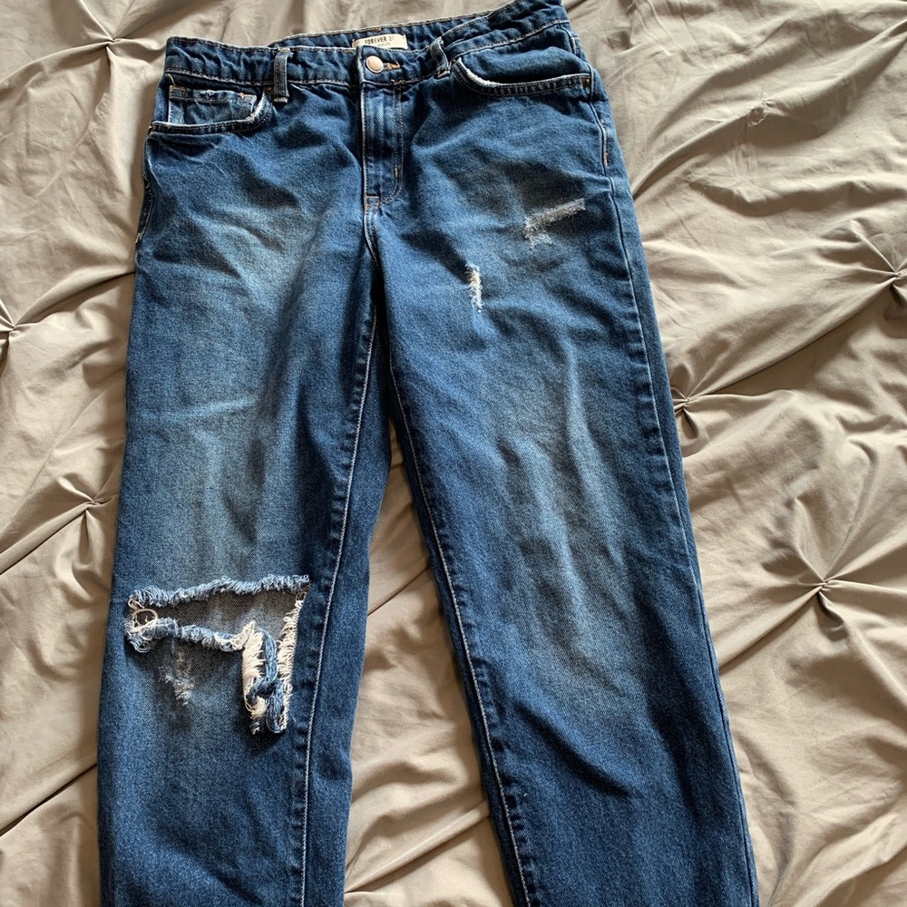 High Waisted Mom Jeans